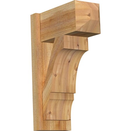 Ekena Millwork Balboa Craftsman Rough Sawn Outlooker, Western Red Cedar, 8"W x 16"D x 24"H OUT08X16X24BOA04RWR